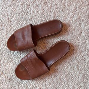 Jenni Kayne Tan Leather Flats (broken in!)